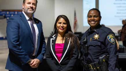 Asm. Ortega with attendees at her State of the District