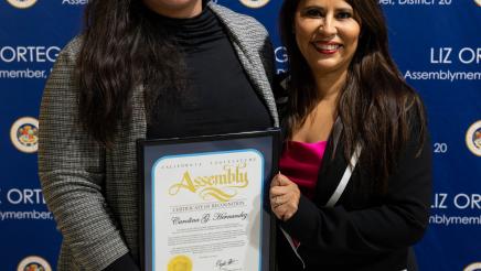 Asm. Ortega with attendee from her event