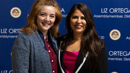 Asm. Ortega with attendee from her event