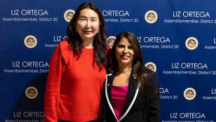 Asm. Ortega with attendee from her event