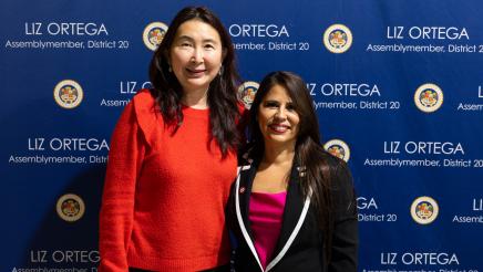 Asm. Ortega with attendee from her event