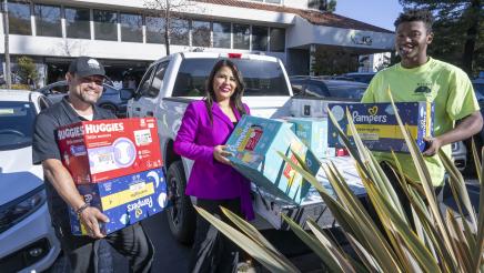 Asm. Ortega and Tri-CED Diaper Donation Certificate