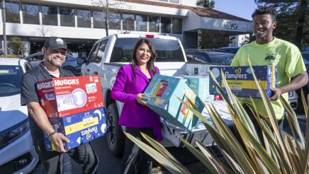 Asm. Ortega and Tri-CED Diaper Donation Certificate