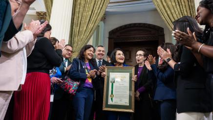 Assembly Celebrates Dolores Huerta 95th Birthday in session