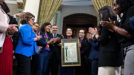 Assembly Celebrates Dolores Huerta 95th Birthday in session